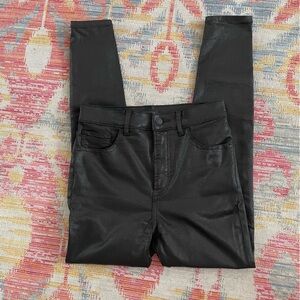 Express Sleek Black Skinny Super High Rise Jeans 2R